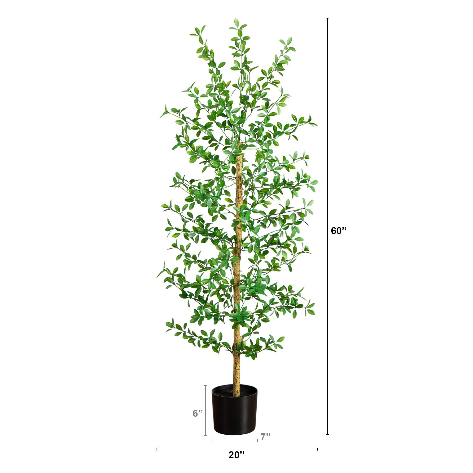 5ft. Artificial Shady Lady Black Olive Tree